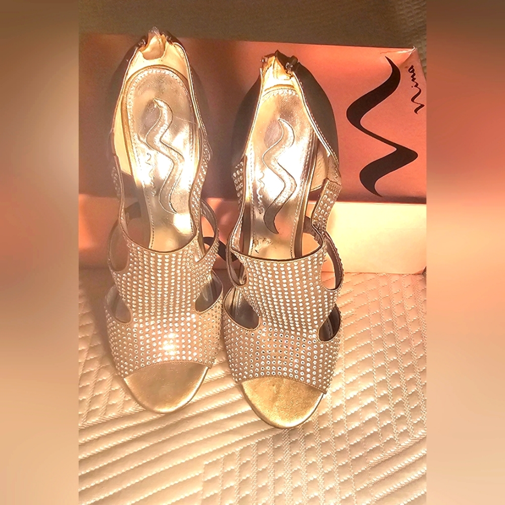 Nina Rhinestone Heels
